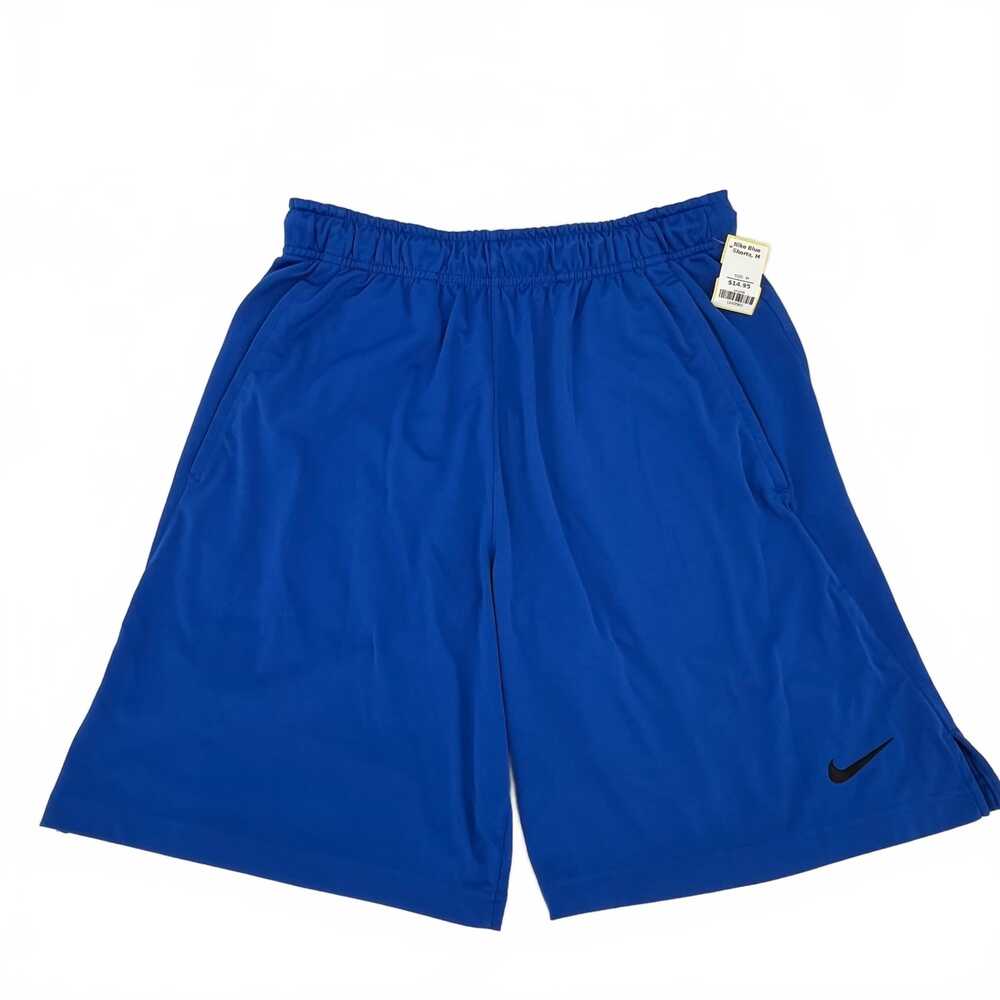 Nike Blue Men's Athletic Shorts | Polyester, Regular M, Drawstring